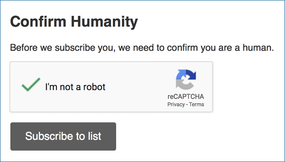 The captcha style image we see when asked to confirm we are not a robot.